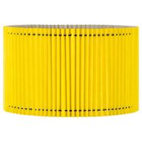 Papieren Gevouwen Lampenkap - Cilindrisch - Geel - ø40 x 20 cm - E27 fitting - Voor Staande Lamp - Ontworpen voor woonkamer en eetkamer - thumbnail