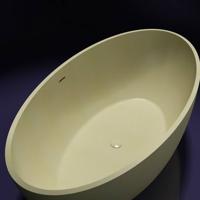 Vrijstaand bad Best Design New Stone Sand 180x85x52cm Solid Surface - thumbnail