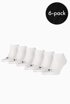 Puma Sneaker Sokken 6-Pack Wit - Maat 35/38 - Kleur: Wit | Soccerfanshop