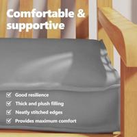 Pallet Kussen Set 2 pcs Grijs 180 x 40 x 8 cm Oxford Stof - thumbnail