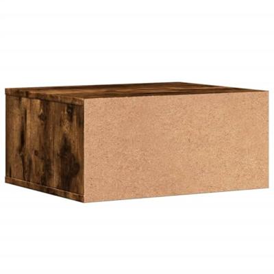 Printerkastje 49x40x22,5 cm bewerkt hout gerookt eikenkleurig - thumbnail