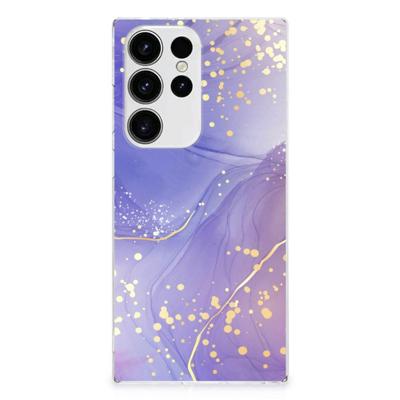 Smartphone hoesje voor Samsung Galaxy S23 Ultra Watercolor Paars Smartphone hoesje voor Samsung Galaxy S23 Ultra Watercolor Paars
