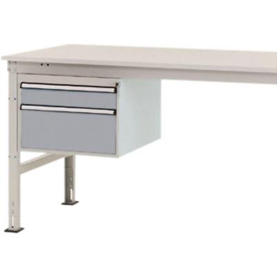 Manuflex ZB4564.9006 Behuizing onderbouw stationair, gebruiksh. 300 mm met 2 lades. Voor tafel diepte 1200 mm Manuflex ZB4564.9006 Behuizing onderbouw stationair, gebruiksh. 300 mm met 2 lades. Voor tafel diepte 1200 mm