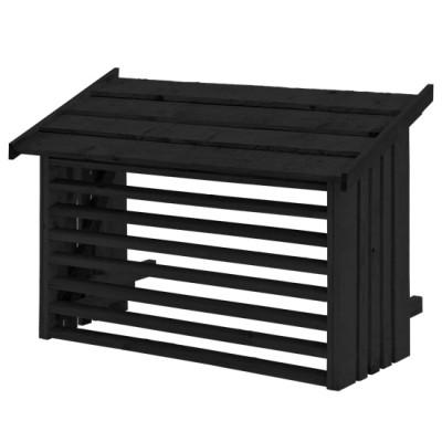 Airco Ombouw Zwart Hout