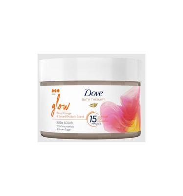 Dove Bath Therapy Bodyscrub Glow Blood Orange & Spiced Rhubarb Scent Dove Bath Therapy Bodyscrub Glow Blood Orange & Spiced Rhubarb Scent