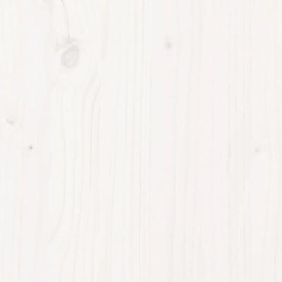 4-delige Loungeset massief grenenhout wit