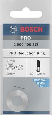 Reduceerring voor cirkelzaagbladen, 20 x 10 x 0,8 mm Bosch Accessories 2600100373 Reduceerring voor cirkelzaagbladen, 20 x 10 x 0,8 mm Bosch Accessories 2600100373