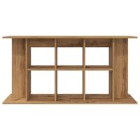 Aquariumstandaard 120x40x60 cm bewerkt hout artisanaal eiken - thumbnail