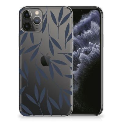 Apple iPhone 11 Pro | TPU Case | Leaves Blue
