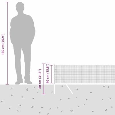 VidaXL Afrasteringspaal groen 25 x 0,4 m (19 x 19 mm gaas)