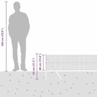 VidaXL Afrasteringspaal groen 10 x 0,4 m (19 x 19 mm gaas) - thumbnail
