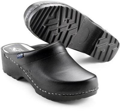 SIKA 148 klomp traditionel open hak pu zwart - maat 44 - 16.089.076.44