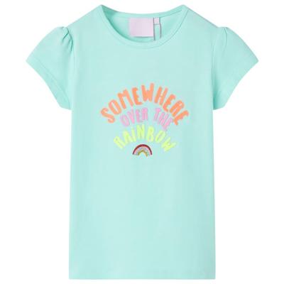 Kindershirt 128 lichtzeeblauw Kindershirt 128 lichtzeeblauw