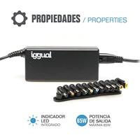 Laptop oplader iggual CUA-11T 65W - thumbnail