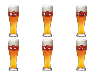 Texels - Skuumkoppe bierglas 300ml - 6 stuks