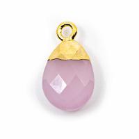 Edelsteenhanger Aardbeienkwarts Peertje (10 mm) - thumbnail