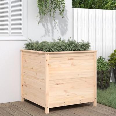 VidaXL Plantenbak 82,5x82,5x78 cm massief grenenhout