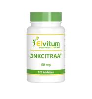 Elvitum Zink Citraat 50mg Tabletten - thumbnail