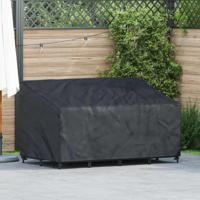 Tuinbankhoes Zwart 160 x 100 x 61 / 89 cm 210D Oxford Stof - thumbnail