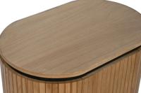 Nachtkastje Home ESPRIT Natuurlijk Metaal Paulownia hout 60 x 43 x 57 cm - thumbnail