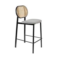 Zuiver Barstoel 'Spike' Rotan, kleur Grijs (zithoogte 65cm) - thumbnail