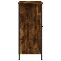 Dressoir 100x33x75 cm bewerkt hout gerookt eikenkleurig - thumbnail