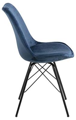 Bendt Eetkamerstoel 'Liva' Velvet, kleur Navy Blue Bendt Eetkamerstoel 'Liva' Velvet, kleur Navy Blue