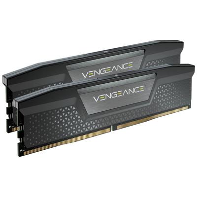RAM - Corsair VEGEANCE RGB DDR5 - 32 GB 2x16GB Dimm - 6000MHz - Unboffered, 40-40-40-77, STD PMIC, XMP 3.0, Black HeatSprederier
