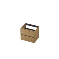 INK - Onderkast 2L Greeploos Houten Keerlijst Fineer - 600x450x520 Mm - Natur Fineer - thumbnail