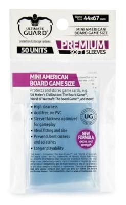 Ultimate Guard Board Game Sleeves (50) - Mini American - thumbnail