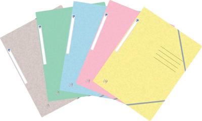 Oxford Top File+ elastomap, voor ft A4, geassorteerde pastelkleuren Oxford Top File+ elastomap, voor ft A4, geassorteerde pastelkleuren