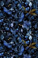 Moooi Carpets - Biophilla Blue Black - 200x300 cm Vloerkleed - thumbnail
