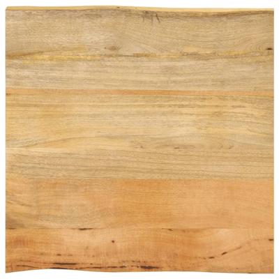 Tafelblad met natuurlijke rand 40x40x2,5 cm massief mangohout