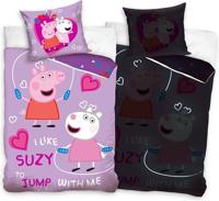 Peppa Pig dekbedovertrek glow in the dark 140x200 cm - thumbnail