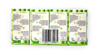 Bamboo zakdoekjes 8 x 10 stuks 8 Stuks