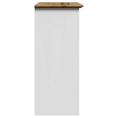 Wastafelkast BODO 70x35x80 cm wit en bruin