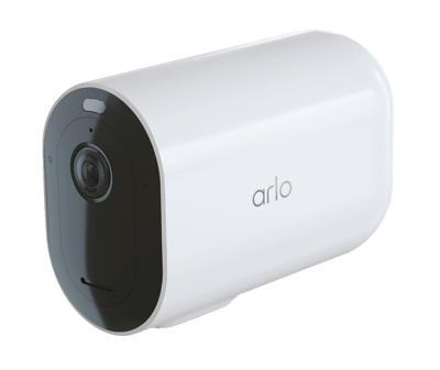 Arlo Pro 4 XL draadloze WiFi-beveiligingscamera voor buiten, 2K HDR, 160˚ kleurennachtzicht, sirene, bewegingsdetectie, 2-weg-audio, 12 mnd batterij, incl. proefp. Arlo Secure, 1 cam, wit