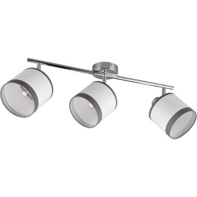 LED Plafondlamp Chroom - 3-lichts E14 Fitting - Modern Design