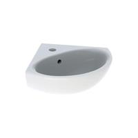 Geberit Hoekfontein Bastia 45x40 cm met Kraangat met Overloop Glanzend Wit - thumbnail