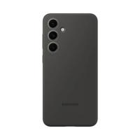 Samsung Silicone Case - voor Galaxy S24 FE Telefoonhoesje Zwart - thumbnail