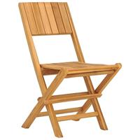 Tuinstoelen 6 st inklapbaar 47x61x90 cm massief teakhout - thumbnail