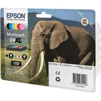 Epson Inktcartridge T2438, 24XL Origineel Combipack Zwart, Cyaan, Magenta, Geel, Foto cyaan, Foto magenta C13T24384011 - thumbnail