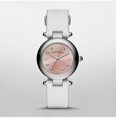 Horlogeband Marc by Marc Jacobs MJ1411 Leder Wit 14mm