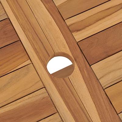 VidaXL Tuintafel inklapbaar 120x70x75 cm massief teakhout