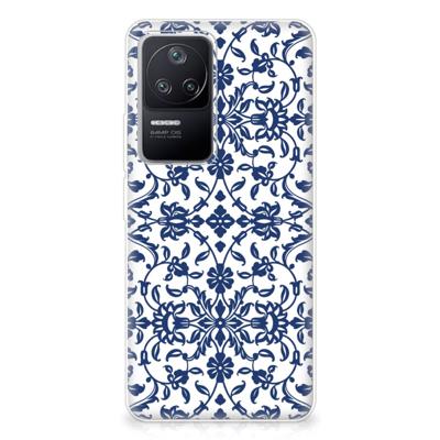 Xiaomi Poco F4 | TPU Case | Flower Blue Xiaomi Poco F4 | TPU Case | Flower Blue