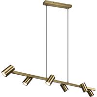 LED Hanglamp - Trion Milona - GU10 Fitting - 6-lichts - Rond - Mat Goud - Aluminium - thumbnail