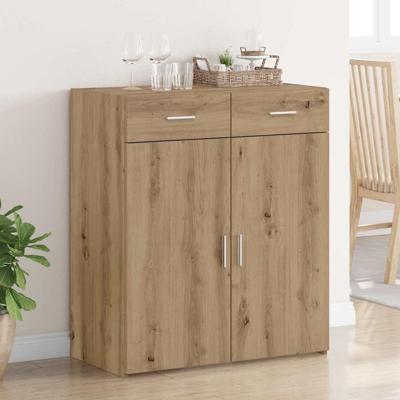 Opbergkast met lade artisanaal eikenkleurig 80 x 42,5 x 93,5 cm