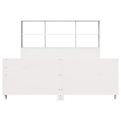 Bedframe zonder matras massief grenenhout wit 140x200 cm