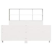 Bedframe zonder matras massief grenenhout wit 140x200 cm - thumbnail