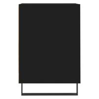 Tv-meubel 100x35x55 cm bewerkt hout zwart - thumbnail